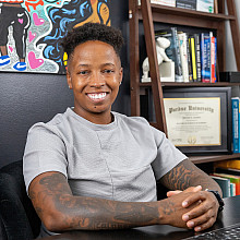 Ousley Scholar Britney Daniels, activist and author of Journal of a Black Queer Nurse