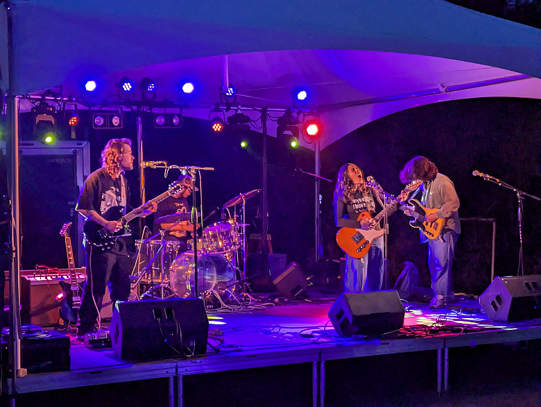 GIRL K performs live on stage at Vortex.