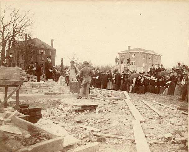 Pearsons Hall laying of the Cornerstone May 12, 1892