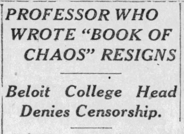 Chicago Tribune article on Marion Hedges from March 21,1920