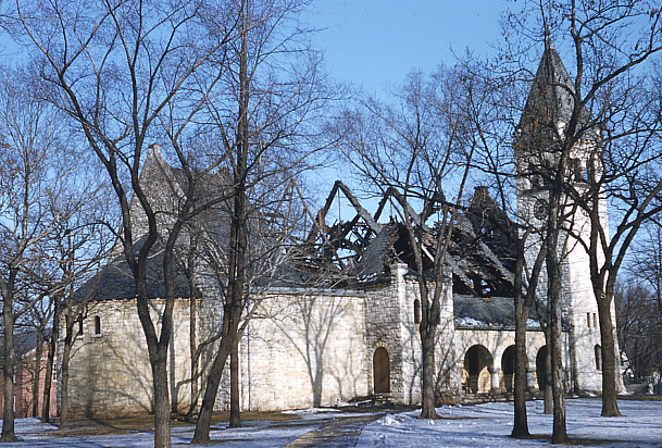 Day after fire