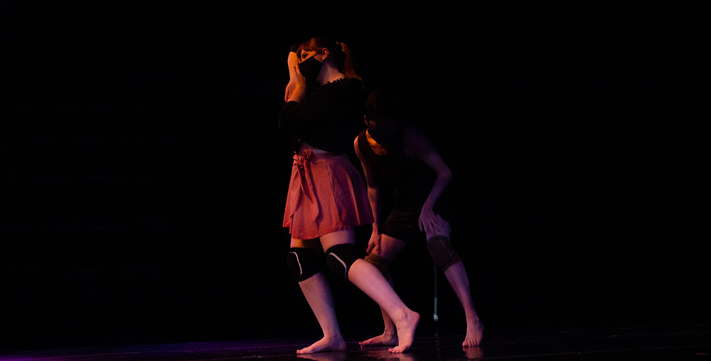 Kelli Badgley performs in Knockout II, a dance choreographed by guest artist Erin Kilmurray. Costumes designed by Shelbi Wilkin, director...
