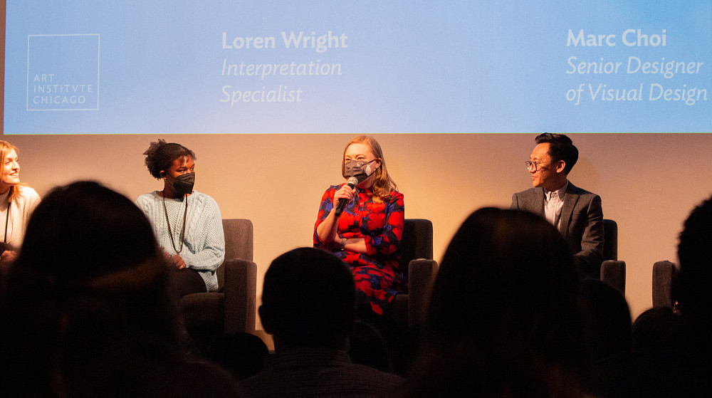 Professionals at The Art Institute of Chicago speak to students about their work and what they look for when they are hiring.
