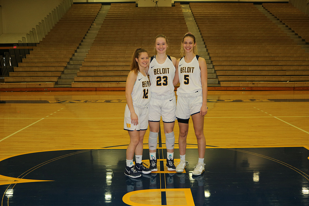 Hannah Welte, Addy Ciochon, and Liz Kalk (all class of 2024) have shot hoops together since they were in fourth grade. Now, they're conti...