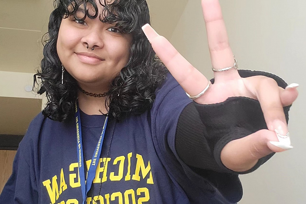 Olivia Alvarado'24 thought about graduate school and a career in public service during a two-week program at the University of Michi...