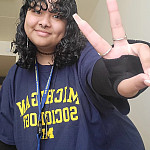 Olivia Alvarado'25 thought about graduate school and a career in public service during a two-week program at the University of Michigan t...