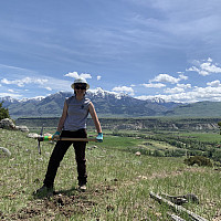 Senior Emmalynn May led cohorts of teens in park trail maintenance excursions in mountainous Montana this past summer.