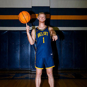 An Edgerton, Wisconsin, native, Brian Rusch’24 has found a home at Beloit as a basketball player, student teacher, and future coach.