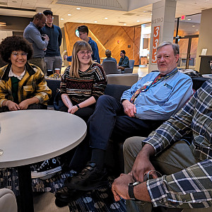 Students, alumni, and faculty mingling at the Medical College of Wisconsin at Career Trek.