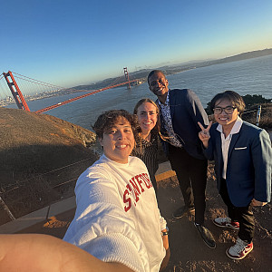 Eric Seo ’25, Maya DeGeorge ’25, Jalen Ponder ’24, and Ryan Pham ’26