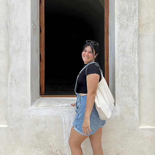 Mina in Puerto Rico during her Global Experience Seminar last summer.