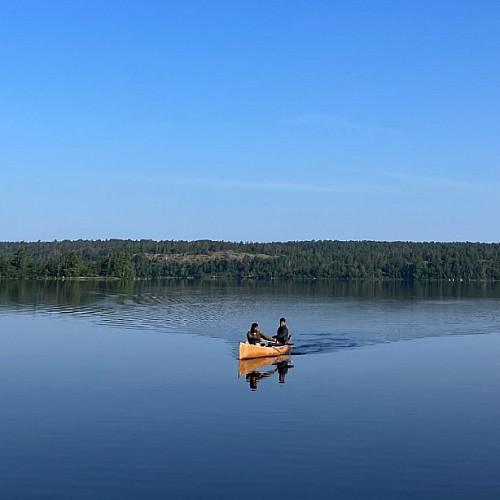 Students on a water run.