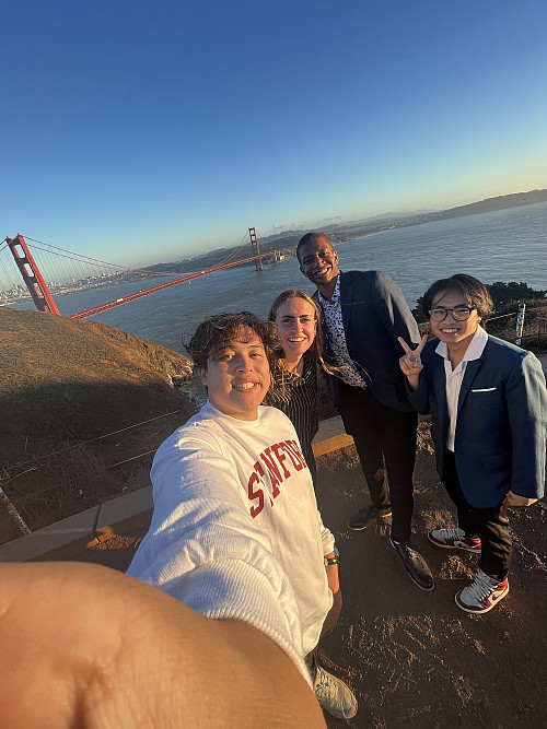 Eric Seo '25, Maya DeGeorge '25, Jalen Ponder '24, and Ryan Pham '26