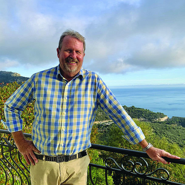 Eric May travels around the world as a media consultant.