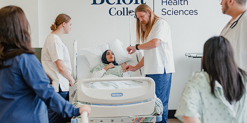 The state-of-the-art Nursing Skills Lab on Beloit’s campus, outfitted through a partnership with the Beloit Health System, will be where Nursing Program students will practice medical skills.