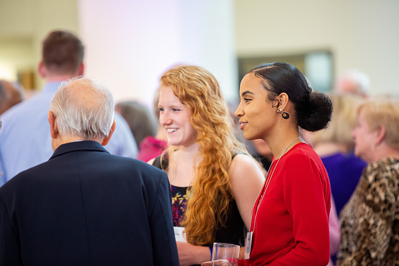 Beloit College students attend the annual Showcase event to recognized alumni who have in anyway ...