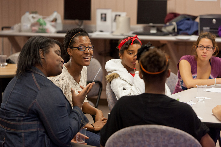 Beloit College students mentor young women of the Beloit community.