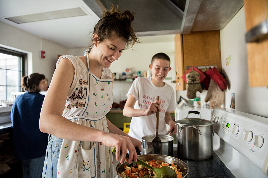 Beloit students living in special interest houses can enjoy cooking for themselves.