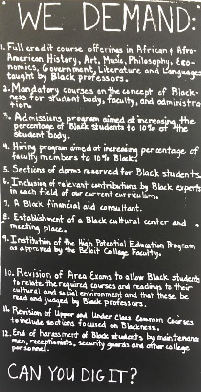 The original 1969 Black Demands