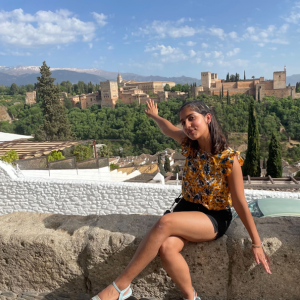 Ojaswi Dhakal poses in Granada