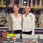 Accounting intern Kaitlyn Hudetz '25 (right) with Allie Simmerman, HR assistant at CCI.