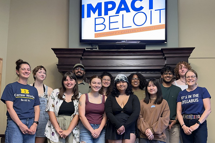 Ten students and their two instructors in the 2024-2025 Community Fellows Program