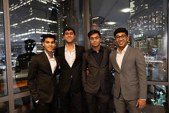 A group of international students at Business Networking Summit Feb 2024