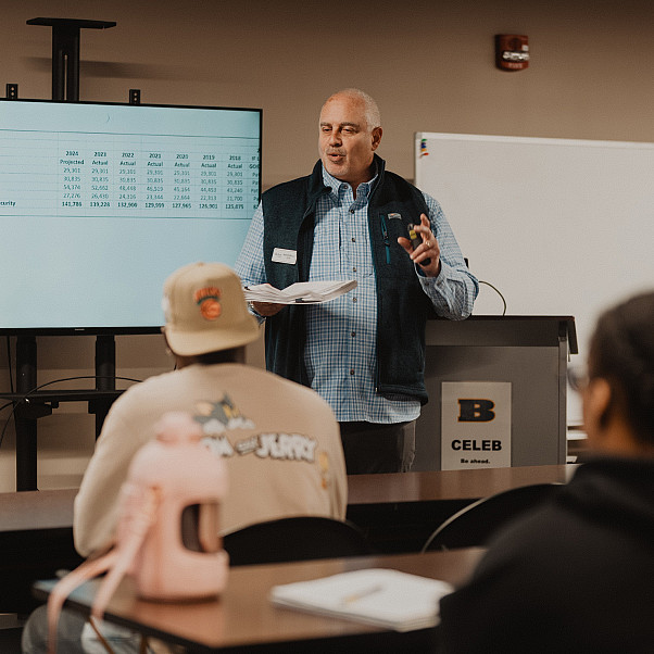 Brian Morello leads a session at CELEB.