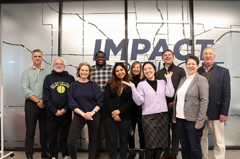 Econ/business faculty and staff at the Powerhouse