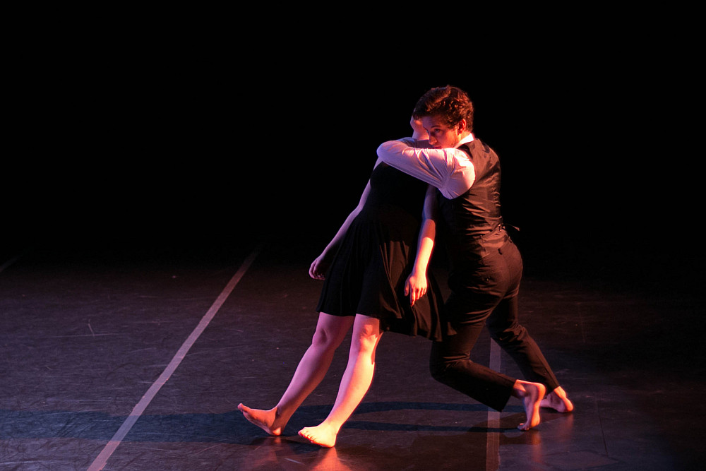 Santiago QUintano and Sarah Ellen Miller perform Physical Manifestations of Assent at Angers, France