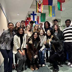 Beloit students at the Wisconsin Institute for Peace and Conflict Studies conference.