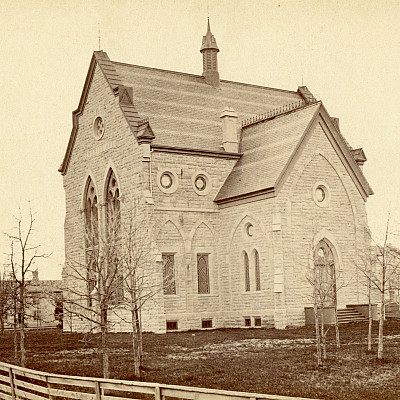 Memorial Hall in the early 1870s.