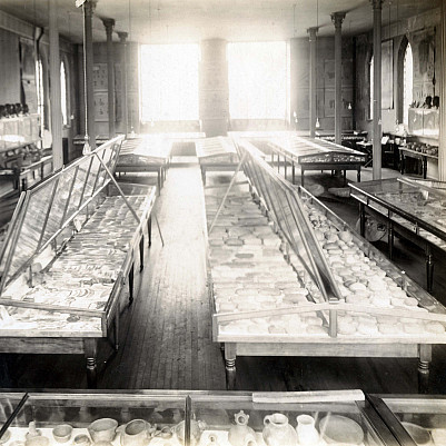 The first floor of Memorial Hall, College Library, ca. 1925