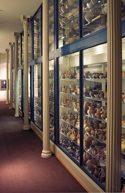 First floor Logan Museum after renovations and installation of the ?cube.?