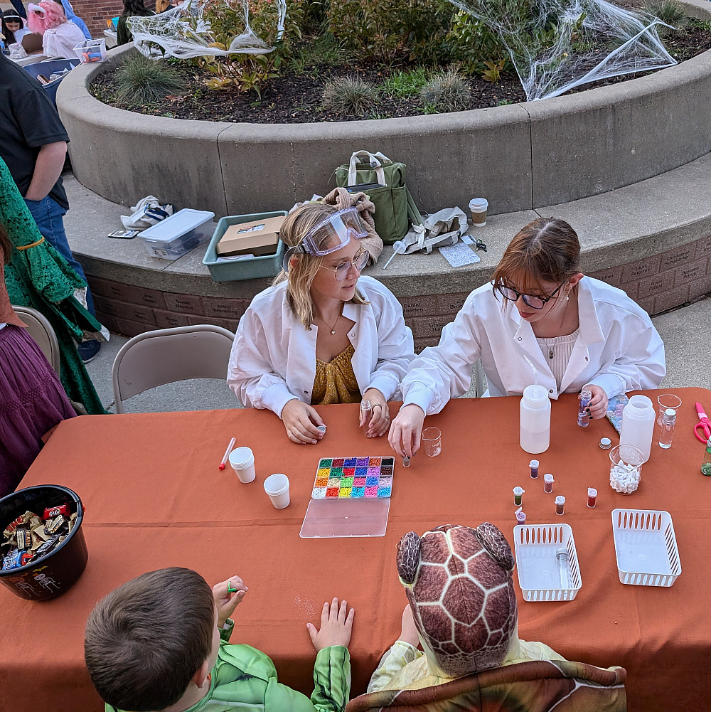 halloween science experiments Two mad scientists create experiments.