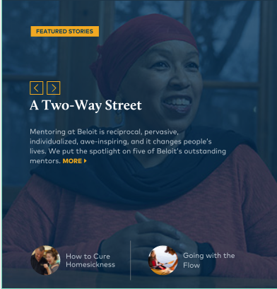 Magazine Homepage: stories with an image, tagged with featured