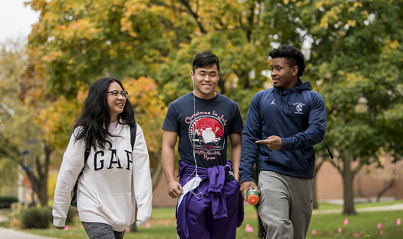 Campus is completely walkable, no bus or car needed!
