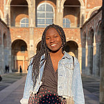 Superior visiting Como, Italy during her study abroad semester.