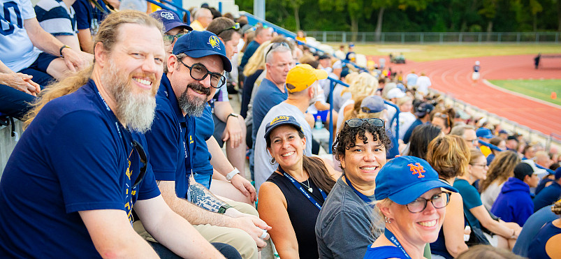 Alumni enjoying the 2024 Homecoming game.