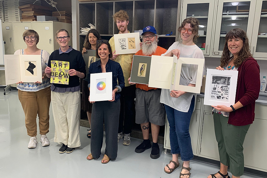 Matting and Framing Works of Art on Paper participants, 2022.