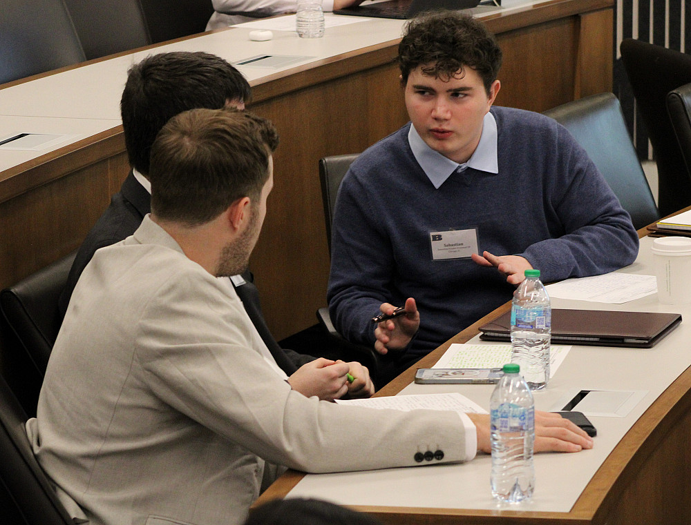 Students reflect on panelists messages.