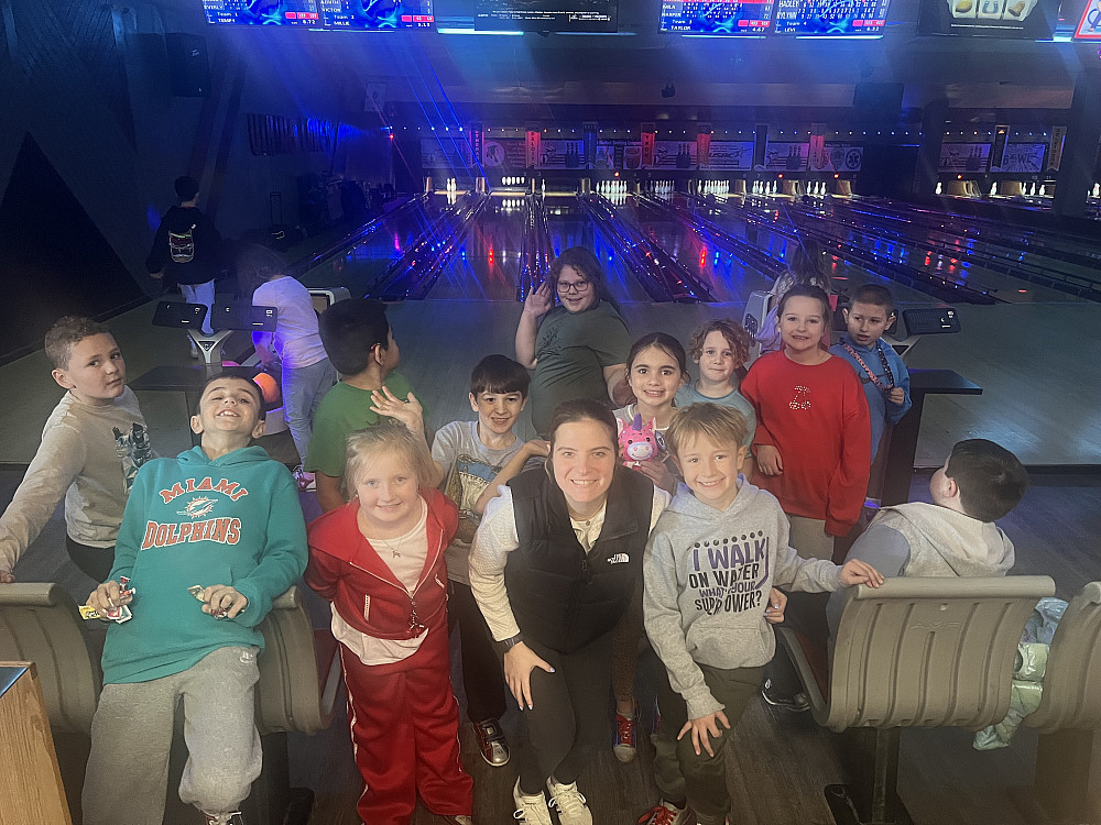 Bre Noack with her students