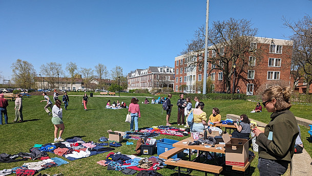 Aldrich Field on Spring Day for give-and-take