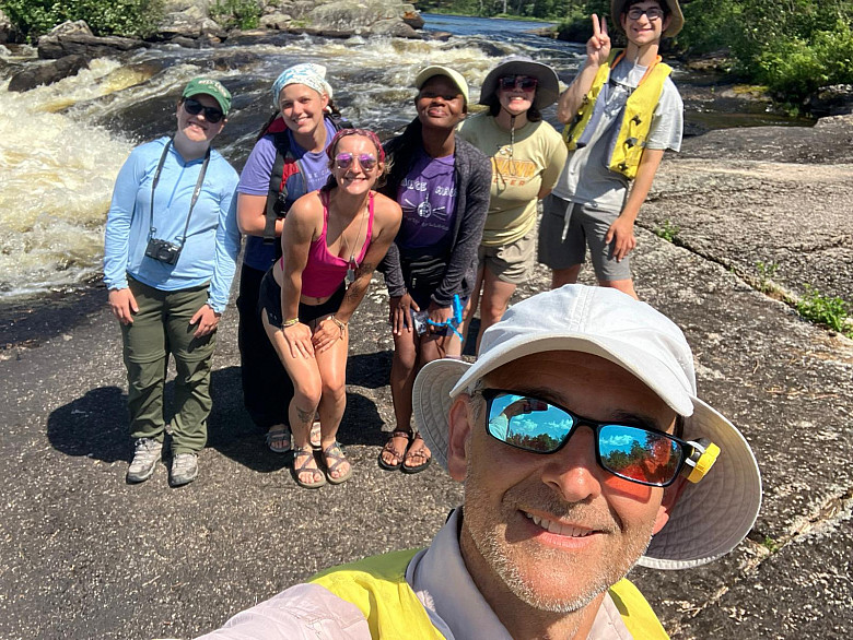 Beloit College students' selfie