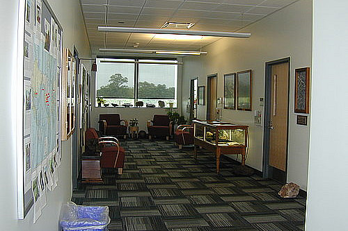 The Geology Department common area.