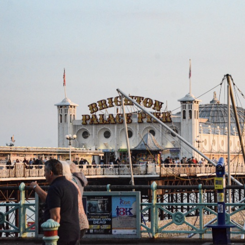 Iconic Brighton Pier, near where Nate studied abroad