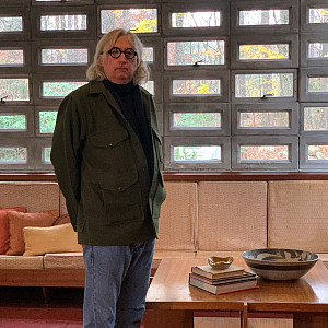 Kurt Sundstrom’87 inside the Frank Lloyd Wright-designed Kalil House