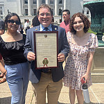 Rebeca Galindo, State Senator Mark Spreitzer, Kitana Gulotta