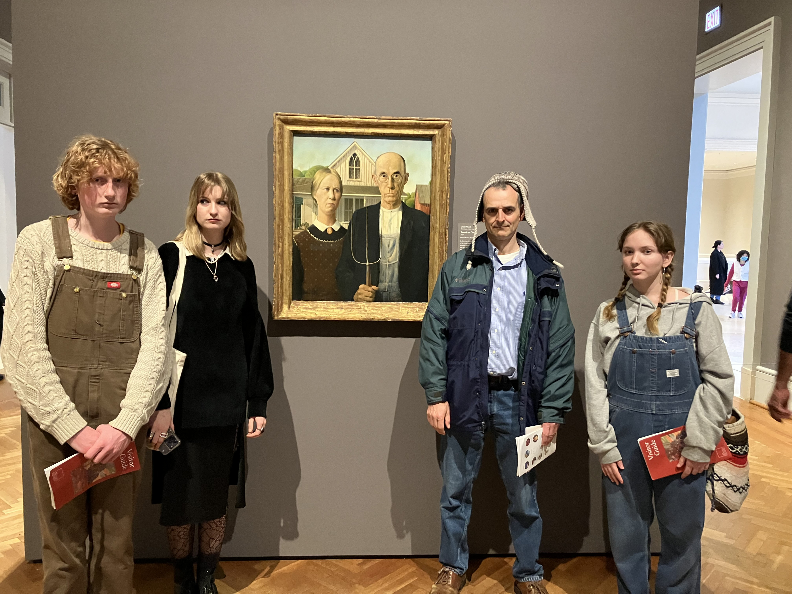 Beloit faculty and students at the Art Institute, February 25, 2023