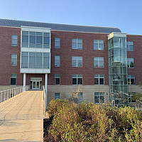 Sanger Center for the Sciences from the west side.